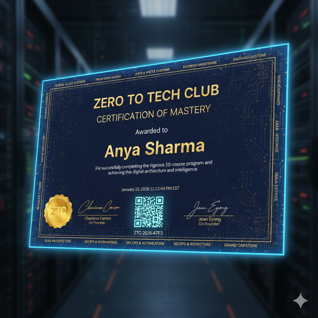 Zero to Tech Club Bootcamp - Break Into Tech in 90 Days